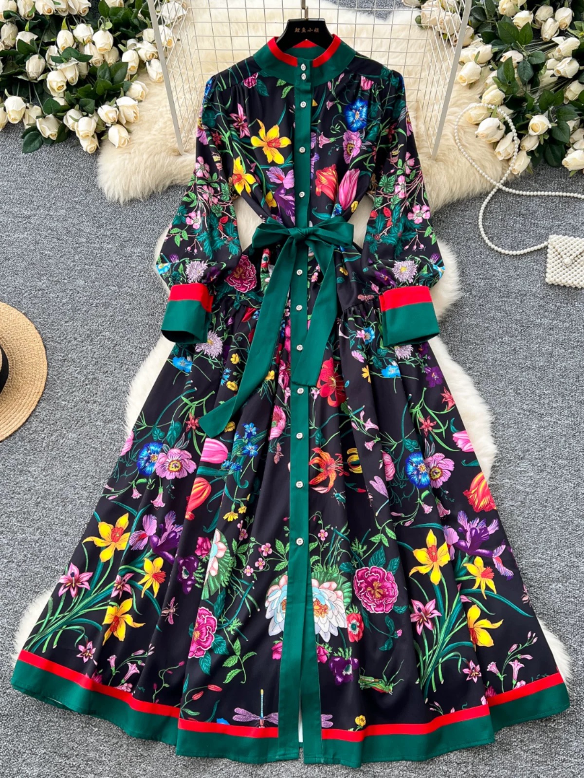 Summer stunner print dress ED184 images